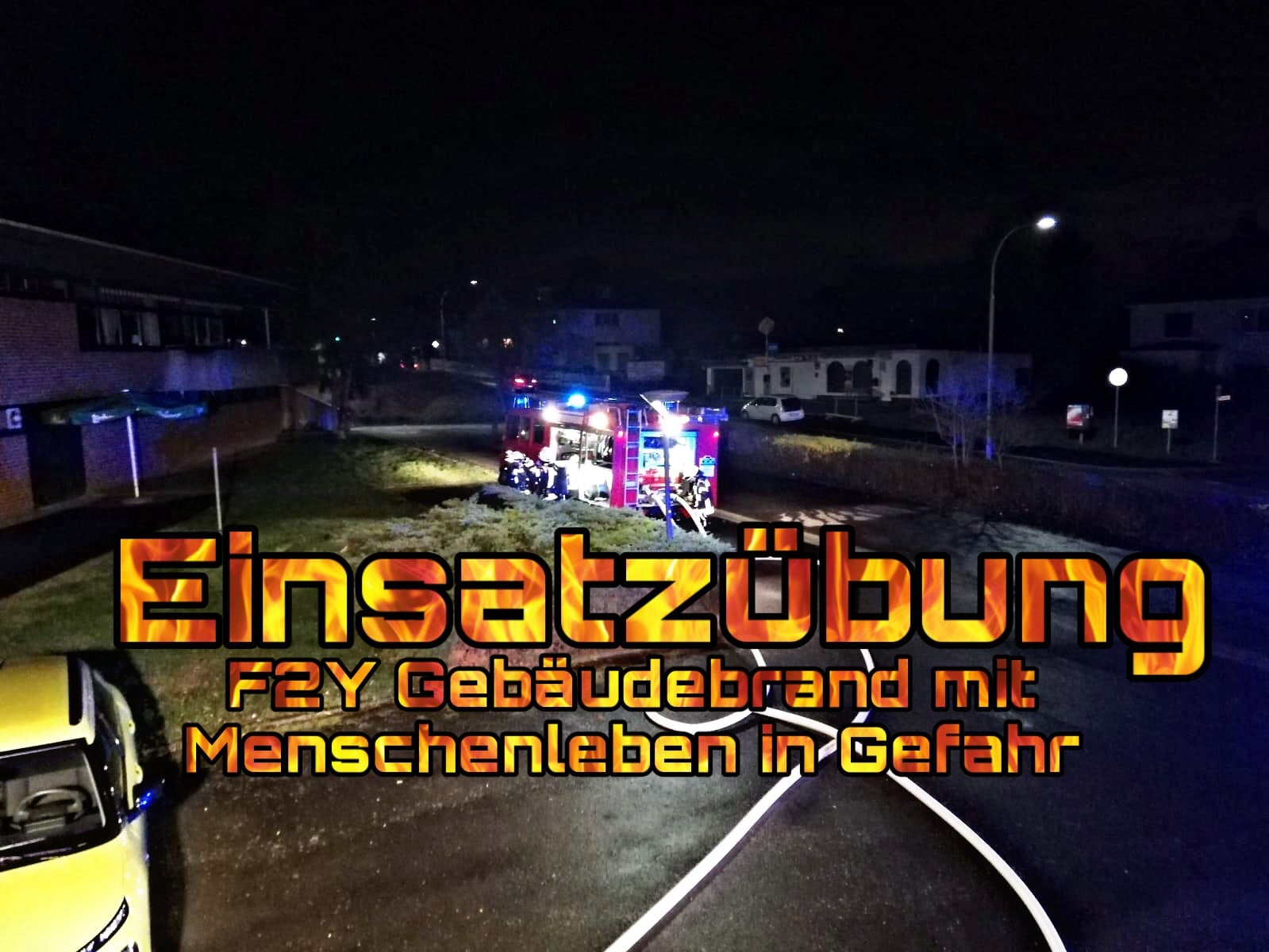 Ilbenstadt – Einsatzübung: “F2Y Gebäudebrand mit Menschenleben in Gefahr”