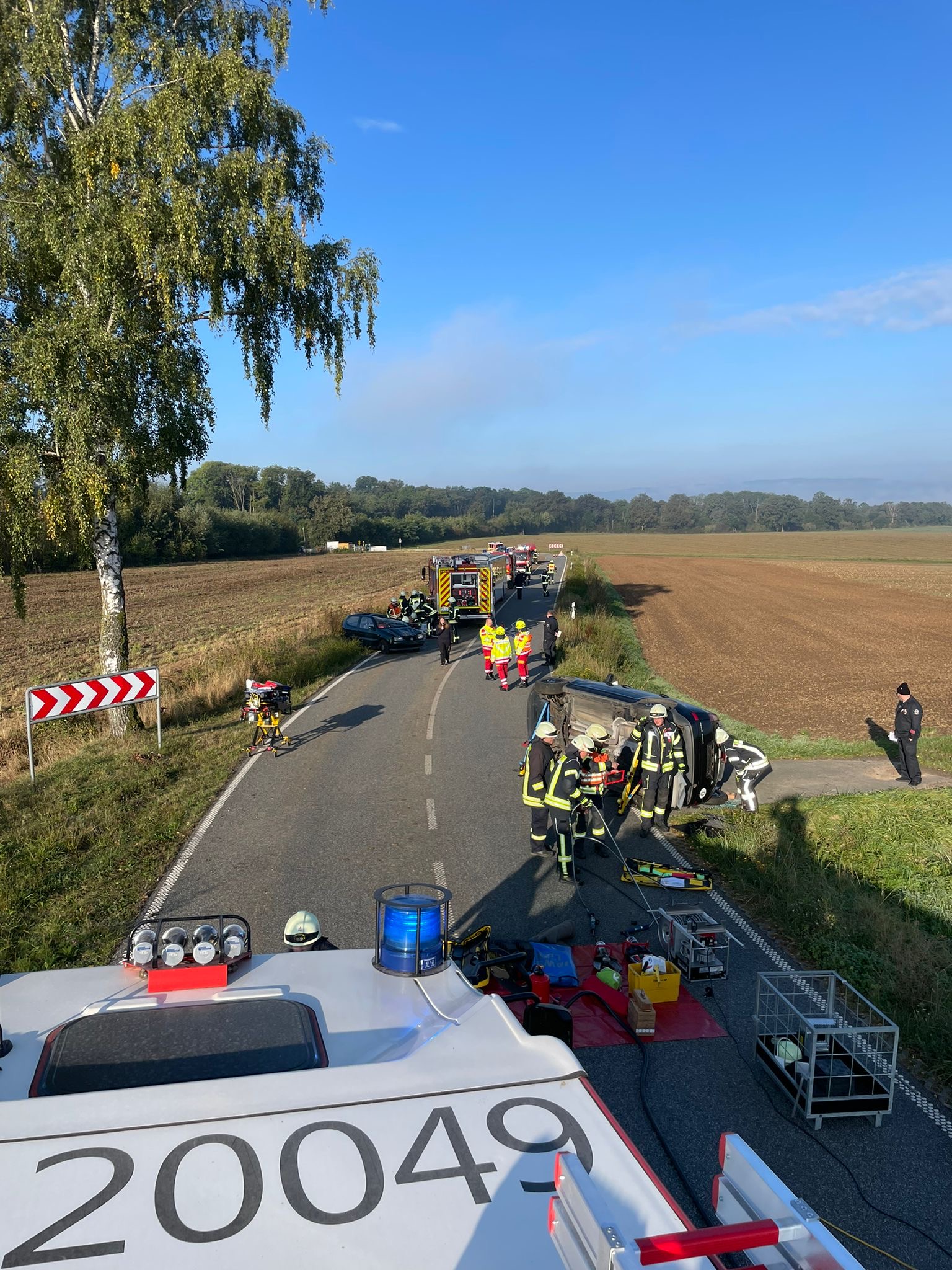 Großeinsatzübung der Feuerwehr Niddatal